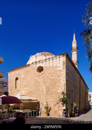 Moschea Neratze, città di Rethymno, regione di Rethymno, Creta, Grecia Foto Stock