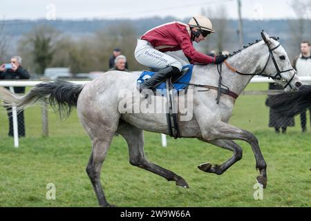 Chabichou Dupoitou è terzo a Wincanton, guidato da Tom o'Brien e allenato da Philip Hobbs, 10 marzo 2022 Foto Stock