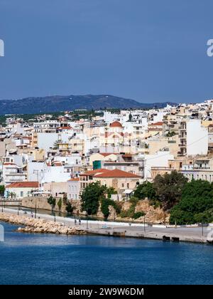 Paesaggio urbano di Sitia, regione di Lasithi, Creta, Grecia Foto Stock