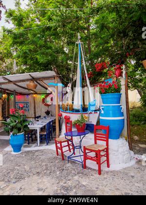 Fish House Tavern, riga Fereou, Kos Town, Kos Island, Dodecaneso, Grecia Foto Stock