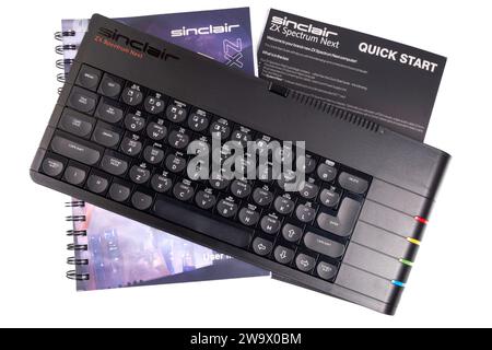 Manuali e guida rapida Sinclair Spectrum Next Foto Stock