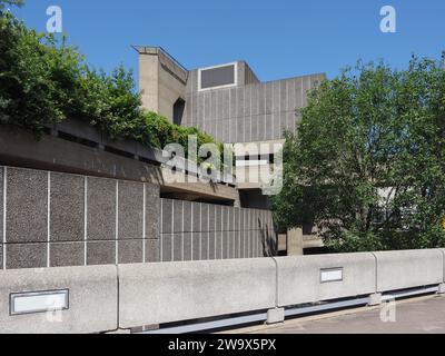 La Hayward Gallery iconica New Brutalist Architecture a Londra, Regno Unito Foto Stock