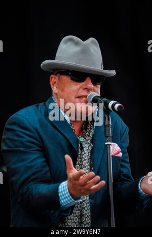 Suggs - Madness, V2010, Hylands Park, Chelmsford, Essex, Regno Unito - 22 agosto 2010 Foto Stock