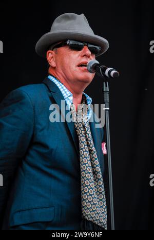 Suggs - Madness, V2010, Hylands Park, Chelmsford, Essex, Regno Unito - 22 agosto 2010 Foto Stock