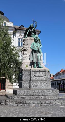 Foto Prešeren Square, Prešernov trg Ljubljana Slovenia Europa Foto Stock