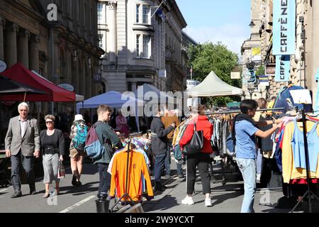 Bristol, Somerset, Regno Unito 06 16 2018 Saint Nicholas Open Market Foto Stock