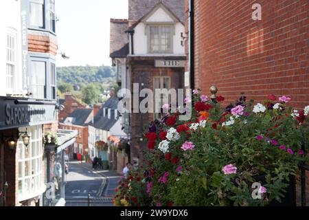 Marlborough, Wiltshire, UK 09 21 2019 il centro della città di Marlborough, Wiltshire, Regno Unito Foto Stock