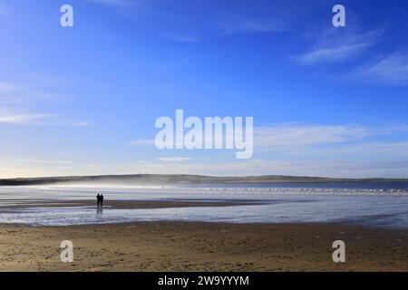 La grande spiaggia sabbiosa di Dunnet Head, Caithness, Scozia, Regno Unito Foto Stock