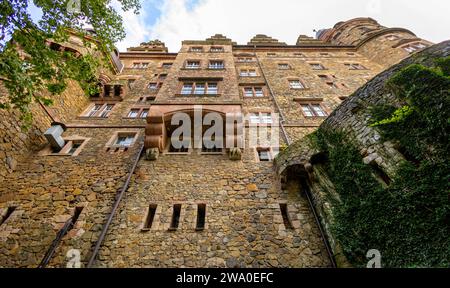 Schlesien Aussenansicht Schloss Fuerstenstein Zamek KsiÄÖÅ¼. DAS Schloss in WaÅbrzych Waldenburg ist das groesste Schloss Schlesiens. WaÅbrzych Schlesien Polen *** Slesia Vista esterna del castello di Fuerstenstein Zamek KsiÄÖÅ¼ il castello di WaÅbrzych Waldenburg è il più grande castello della Slesia WaÅbrzych Slesia Polonia Foto Stock