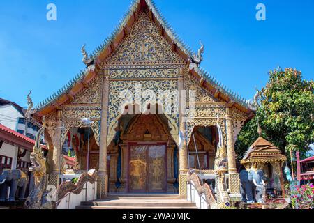 Templi thailandesi di Chiang mai Foto Stock