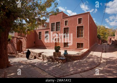 Casa tradizionale nello storico villaggio di Abyaneh, contea di Natanz, Iran. Foto Stock