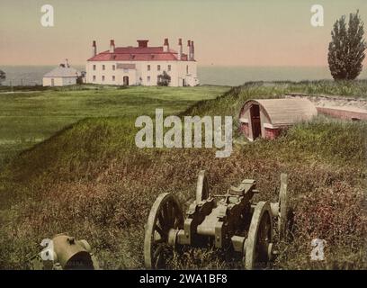 Old Fort Niagara, Fort Niagara State Park, Porter, Niagara County, New York 1900. Foto Stock