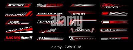 4x Adesivi Decalcomania Auto Strisce Moto Da Corsa Bandiera Moto - Foto 8