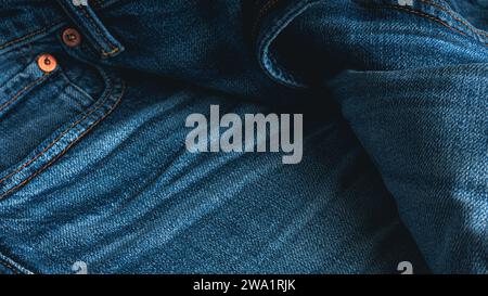 Sfondo jeans. Texture jeans. Texture jeans denim Foto Stock