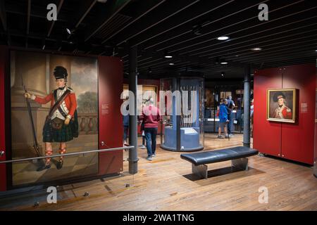 National War Museum all'interno del Castello di Edimburgo nella città di Edimburgo, Scozia, Regno Unito. Foto Stock