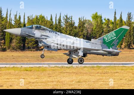 Eurofighter Typhoon EF2000 dall'Arabia Saudita - Air Force a Tanagra Foto Stock