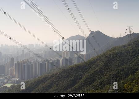 Lion Rock, Kowloon, Hong Kong Foto Stock