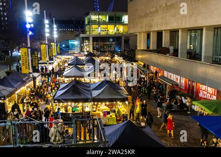 Southbank Centre Food Market, Londra, Inghilterra Foto Stock