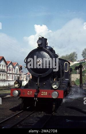 Viaggio di 12 giorni in Francia, Spagna e Portogallo per fotografare motori a vapore. Aprile 1971 Foto Stock