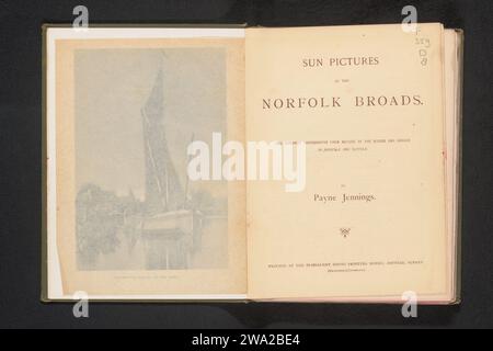 Sun Pictures of the Norfolk Broads, John Payne Jennings, libro Ashtead paper del 1891. lino (materiale). stampa su carta lucida/collotipo Foto Stock