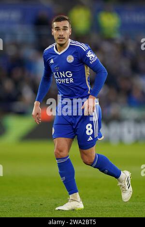 Harry Winks di Leicester City durante la partita per il campionato Sky Bet al King Power Stadium di Leicester. Data immagine: Lunedì 1 gennaio 2024. Foto Stock