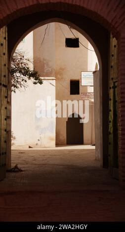 Patio marocchino a Marrakech Foto Stock