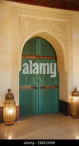 Porta d'ingresso storica marocchina Foto Stock