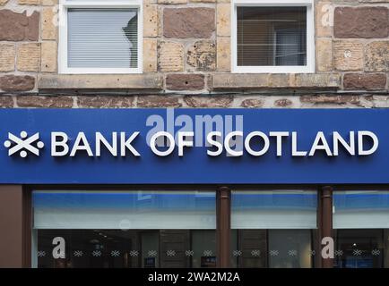 INVERNESS, Regno Unito - 13 SETTEMBRE 2023: Firma della Bank of Scotland Foto Stock