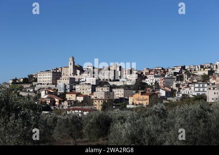 San Vittore del Lazio - 17 dicembre 2023: Veduta del comune in provincia di Frosinone Foto Stock