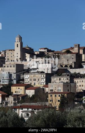 San Vittore del Lazio - 17 dicembre 2023: Veduta del comune in provincia di Frosinone Foto Stock
