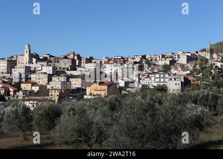 San Vittore del Lazio - 17 dicembre 2023: Veduta del comune in provincia di Frosinone Foto Stock