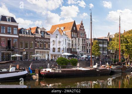 Il vecchio quartiere storico di Delfshaven nella città di Rotterdam. Foto Stock