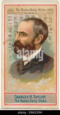 Charles H. Taylor, The Boston Daily Globe, della serie American Editors (N1) per Allen & Ginter Cigarettes Brands 1963 di Allen & Ginter Foto Stock