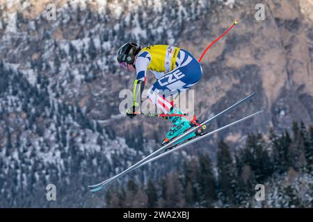 Val Gardena, Italia. 15 dicembre 2023 ZABYSTRAN Jan (CZE) gareggia nella gara Super-G maschile di Coppa del mondo di sci alpino Fis sul tracciato Saslong. Foto Stock