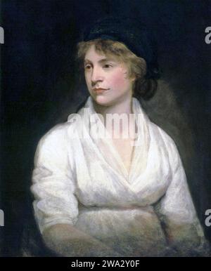 MARY WOLLSTONECRAFT (1759-1797) scrittrice, filosofa e femminista inglese circa 1797 Foto Stock