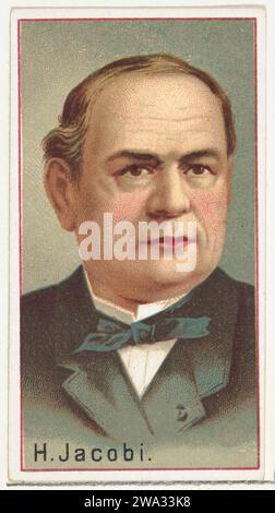 H. Jacobi, campione di stampante per l'album souvenir World's Inventors (A25) for Allen & Ginter Cigarettes 1963 di Allen & Ginter Foto Stock