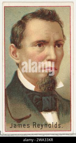 James Reynolds, campione di stampatore per l'album di souvenir World's Inventors (A25) for Allen & Ginter Cigarettes 1963 di Allen & Ginter Foto Stock