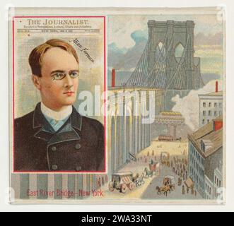 Allan Forman, il giornalista newyorkese, della serie American Editors (N35) per Allen & Ginter sigarettes 1963 di Allen & Ginter Foto Stock