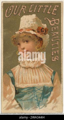 Dalla serie Girls and Children (N58) Promoting Our Little Beauties sigarette for Allen & Ginter brand Tobacco products 1963 di Allen & Ginter Foto Stock