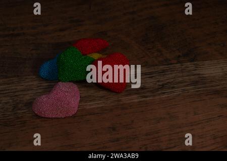 Sweet Love: Dolcetti a forma di cuore per San Valentino Foto Stock