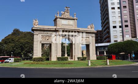 Foto porta de la Mar Valencia spagna Europa Foto Stock