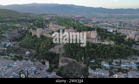 Foto drone Alhambra Granada Spagna europa Foto Stock