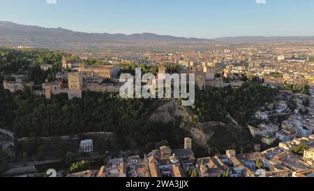 Foto drone Alhambra Granada Spagna europa Foto Stock