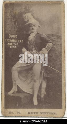 Carta numero 96, Ruth Stetson, della serie Actors and Actresses (N145-6) emessa da Duke Sons & Co. Per promuovere le sigarette Duke 1963 da W. Duke, Sons & Co.. Foto Stock