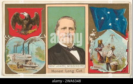 Governatore Lowry, Mississippi, da "Governors, Arms, ecc.". Series (N133-1), pubblicato da Duke Sons & Co. 1963 da W. Duke, Sons & Co.. Foto Stock