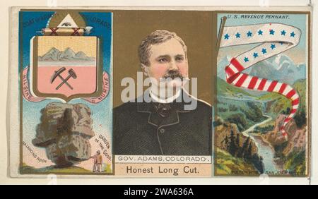 Governatore Adams, Colorado, da "Governors, Arms, ecc.". Series (N133-1), pubblicato da Duke Sons & Co. 1963 da W. Duke, Sons & Co.. Foto Stock