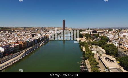 Drone foto Siviglia Spagna Europa Foto Stock