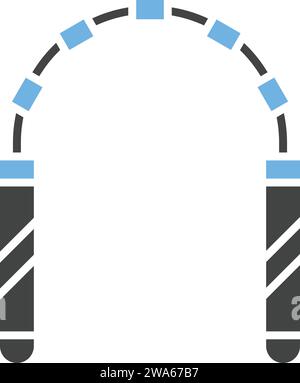 Icona nunchaku immagine vettoriale. Illustrazione Vettoriale