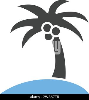 Immagine vettoriale icona Palm Trees. Illustrazione Vettoriale