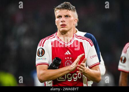 Anton GAAEI di Amsterdam durante la partita di calcio di UEFA League Europa, gruppo B tra l'Ajax Amsterdam e l'Olympique de Marseille il 21 settembre 2023 allo stadio Johan Cruijff Arena di Amsterdam, Paesi Bassi - foto Matthieu Mirville / DPPI Foto Stock